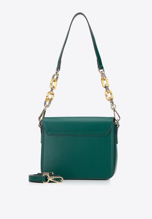 Leather handbag, green, 95-4E-618-7, Photo 3