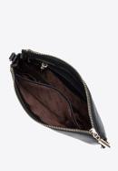 Leather multi-pouch cross body bag, black-gold, 29-4E-011-3, Photo 3