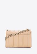 Women's quilted leather flap bag, beige, 97-4E-028-9, Photo 2