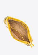 Damska torebka typu baguette na łańcuszku, żółty, 93-4Y-420-05, Zdjęcie 4