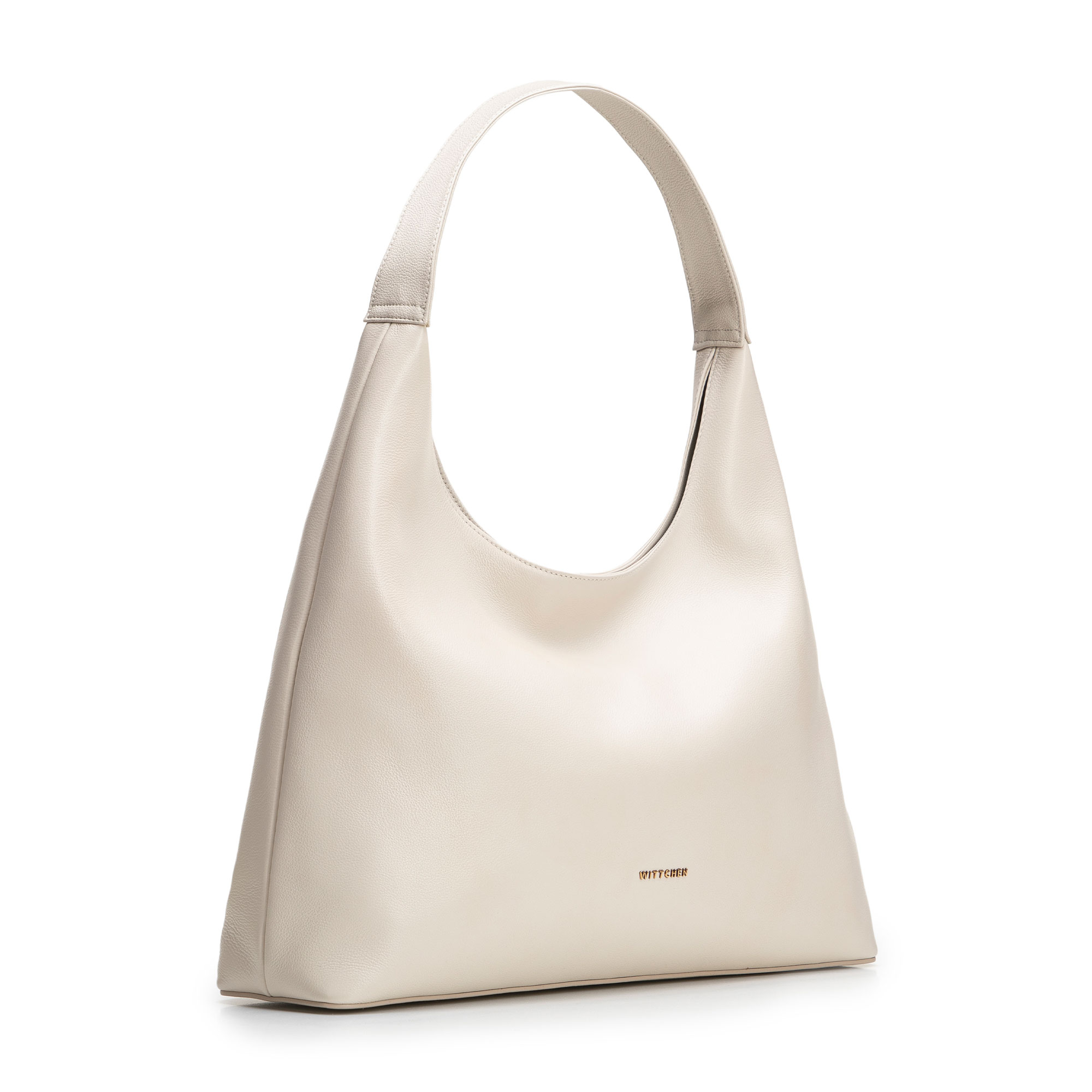 Krémová dámska shopper kabelka Wittchen z imitácie kože s elegantným vzhľadom, Vyberte variant krémová