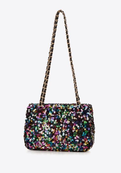 Sequin chain clutch strap bag, multicoloured, 98-4Y-023-G, Photo 3