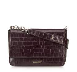 Жіноча сумка з екошкіри з фактурою croco 95-4Y-414-4