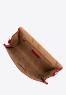 Damska torebka z gładkiej ekoskóry z klamrą z kryształkami, czerwony, 98-4Y-026-1, Zdjęcie 3