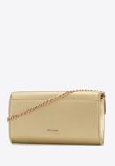 Women's decorative buckle clutch bag on chain, gold, 98-4Y-017-9, Photo 2