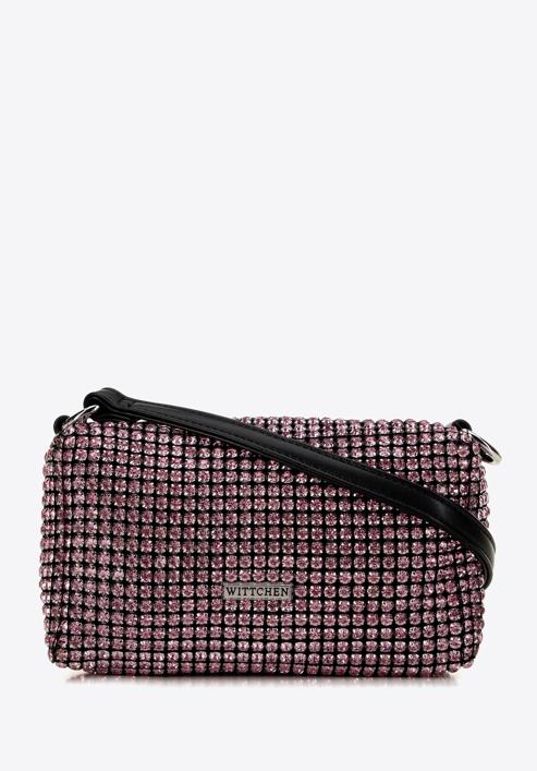Rhinestone evening clutch bag, pink, 98-4Y-018-1, Photo 1