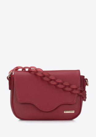 Small handbag with chain detail, red, 95-4Y-408-3, Photo 1