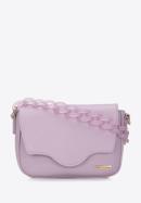 Small handbag with chain detail, light violet, 95-4Y-408-3, Photo 1