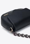 Small handbag with chain detail, black, 95-4Y-408-3, Photo 5