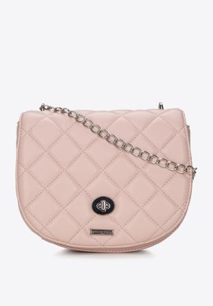 Women's quilted flap bag, light pink, 94-4Y-018-P, Photo 1