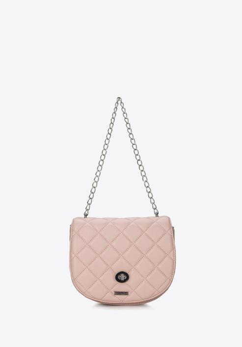 Women's quilted flap bag, light pink, 94-4Y-018-Z, Photo 2