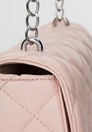 Women's quilted flap bag, light pink, 94-4Y-018-Z, Photo 5