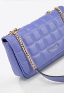 Leather quilted flap bag, light violet, 95-4E-653-Z, Photo 4