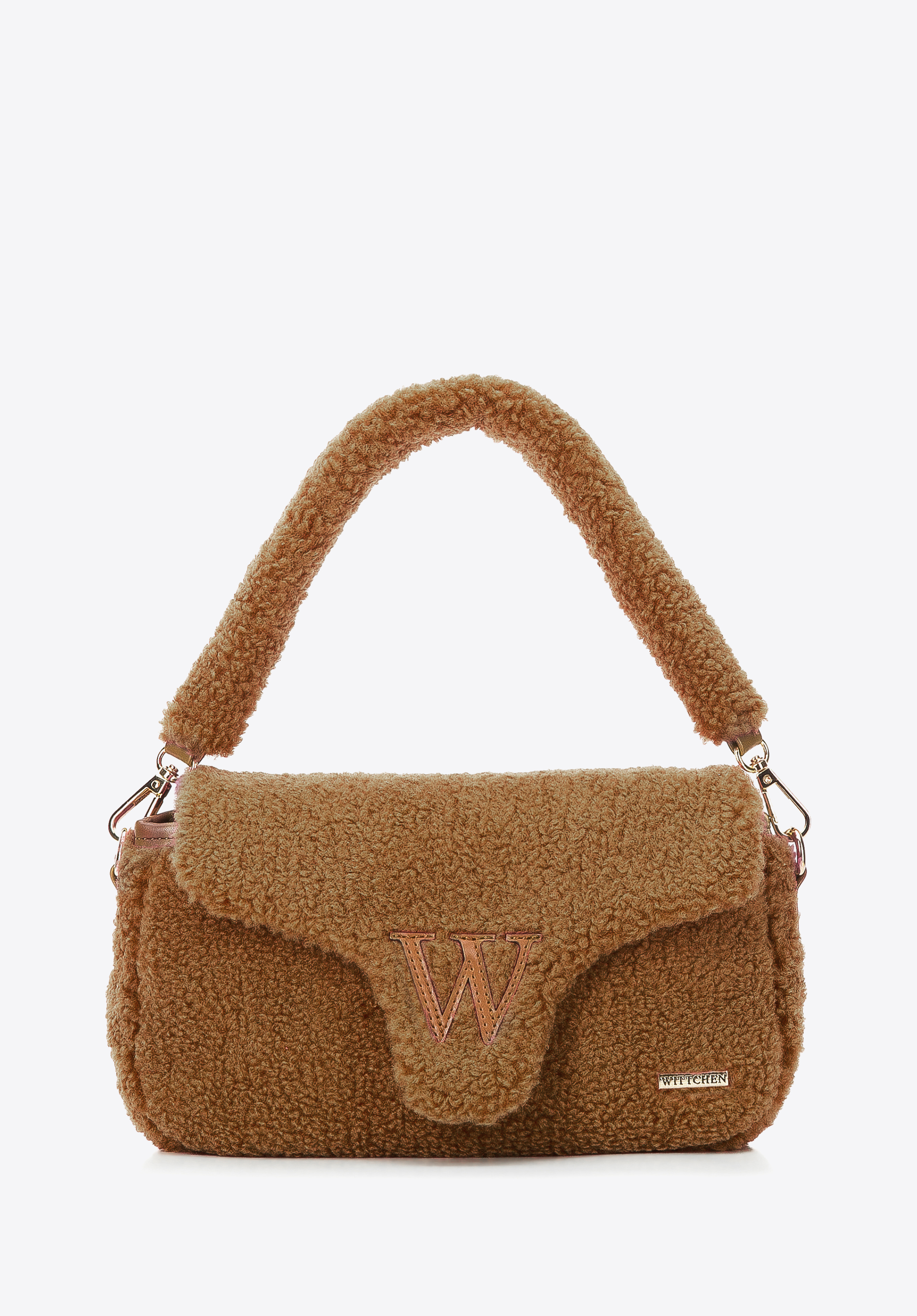 Teddy faux fur shoulder bag sale