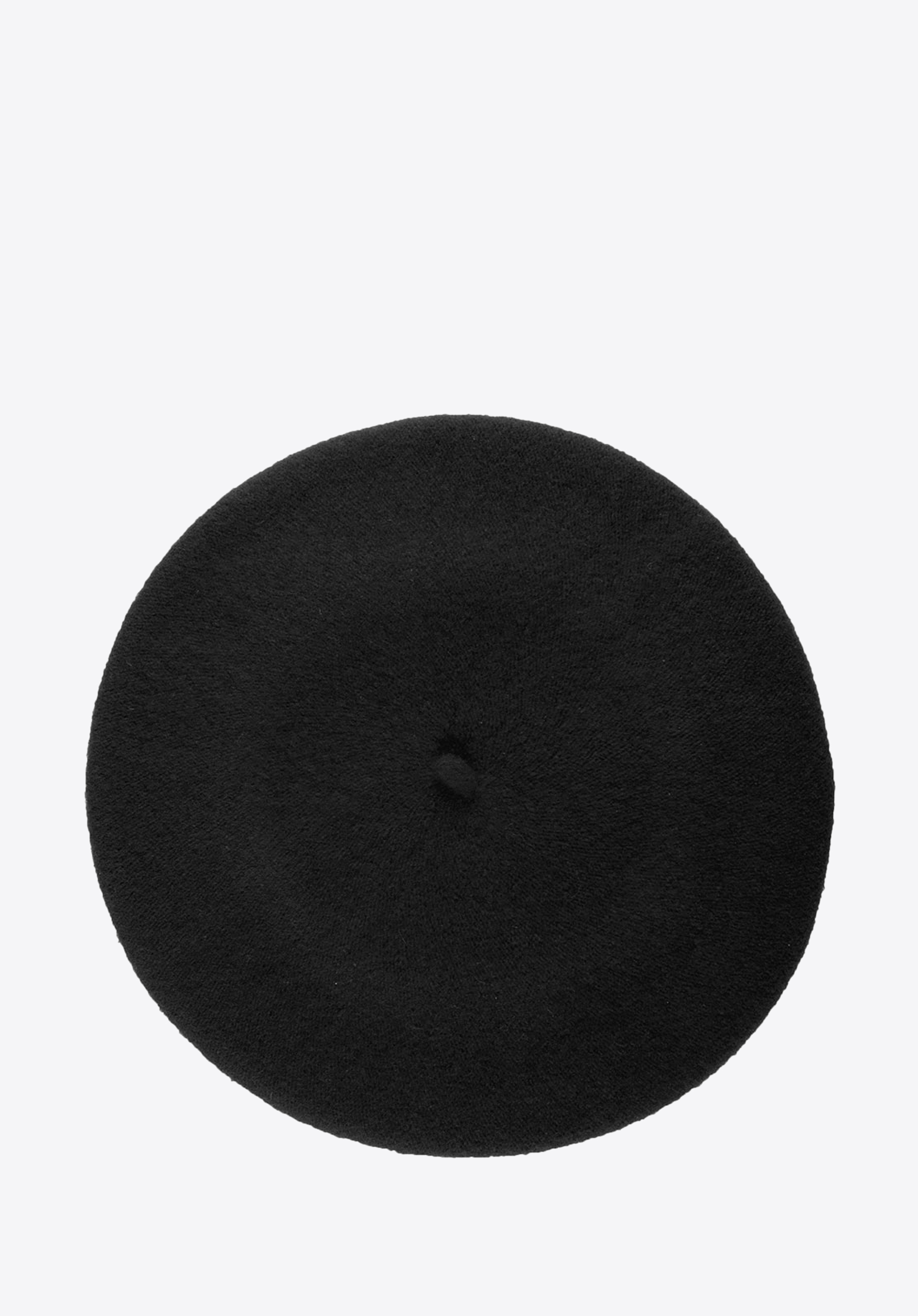Damski beret wełniany z pomponami