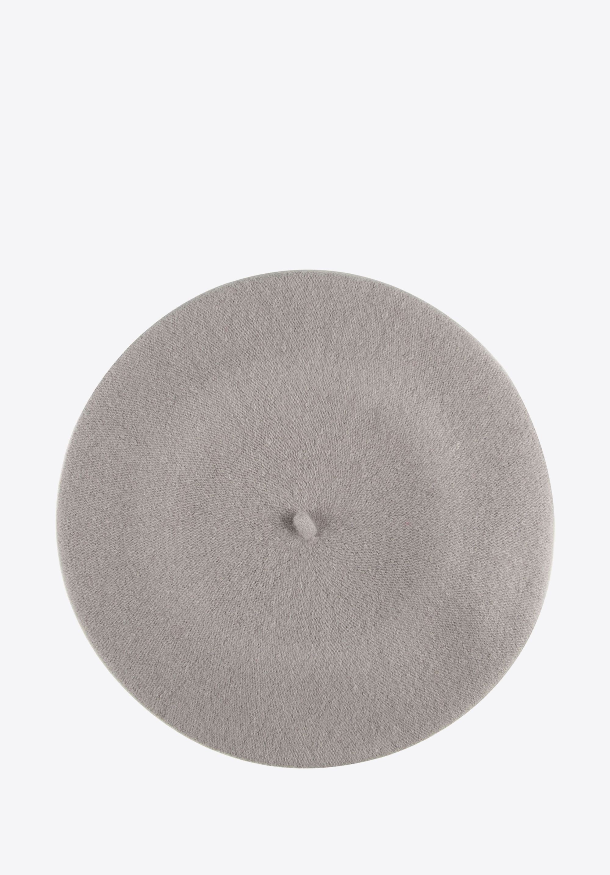 Damski beret wełniany z pomponami, szary, 91-HF-101-8, Zdjęcie 1