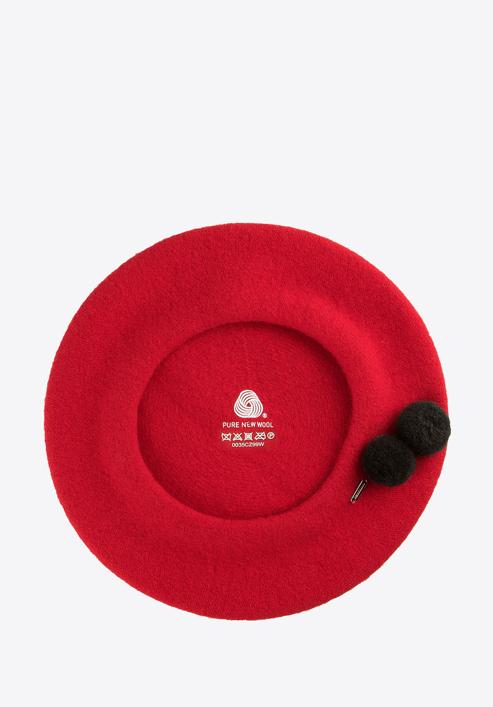 Women's beret, red, 91-HF-101-6, Photo 3