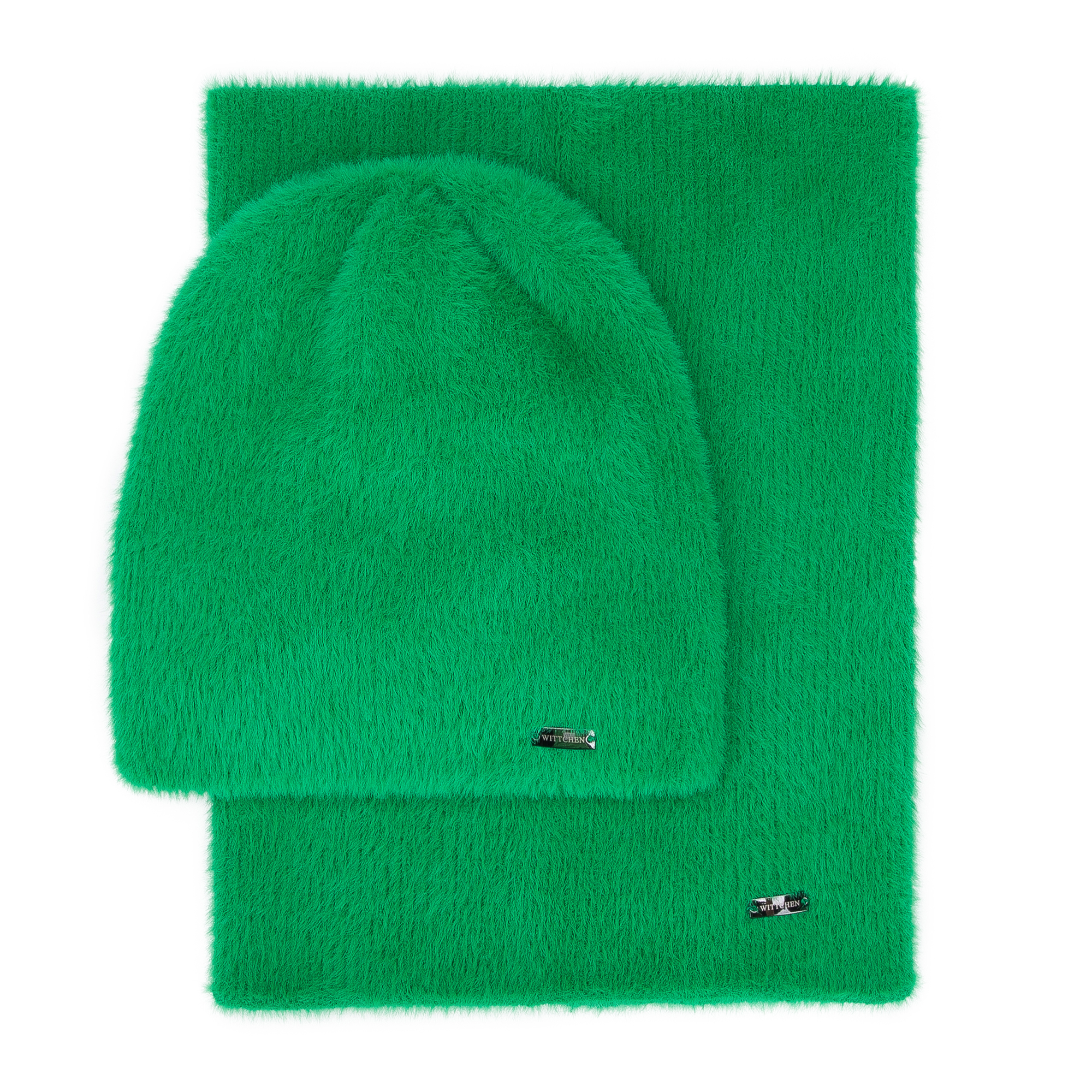 Zelený dámsky set čiapka + šál Wittchen 99-SF-005-Z