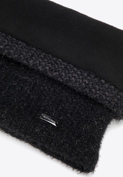 Women's winter set with metallic thread, black-graphite, 95-HF-020-1, Photo 6