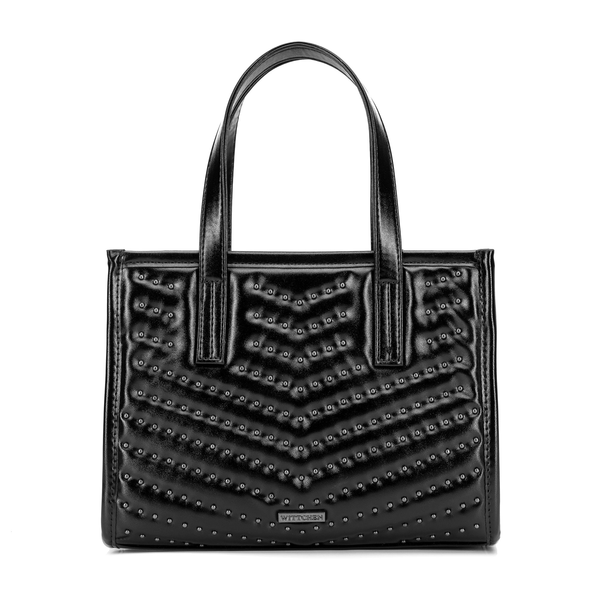 Dámsky kufrík s kovovými detailmi z ekokože – elegantný a štýlový doplnok 101-4Y-426-G1