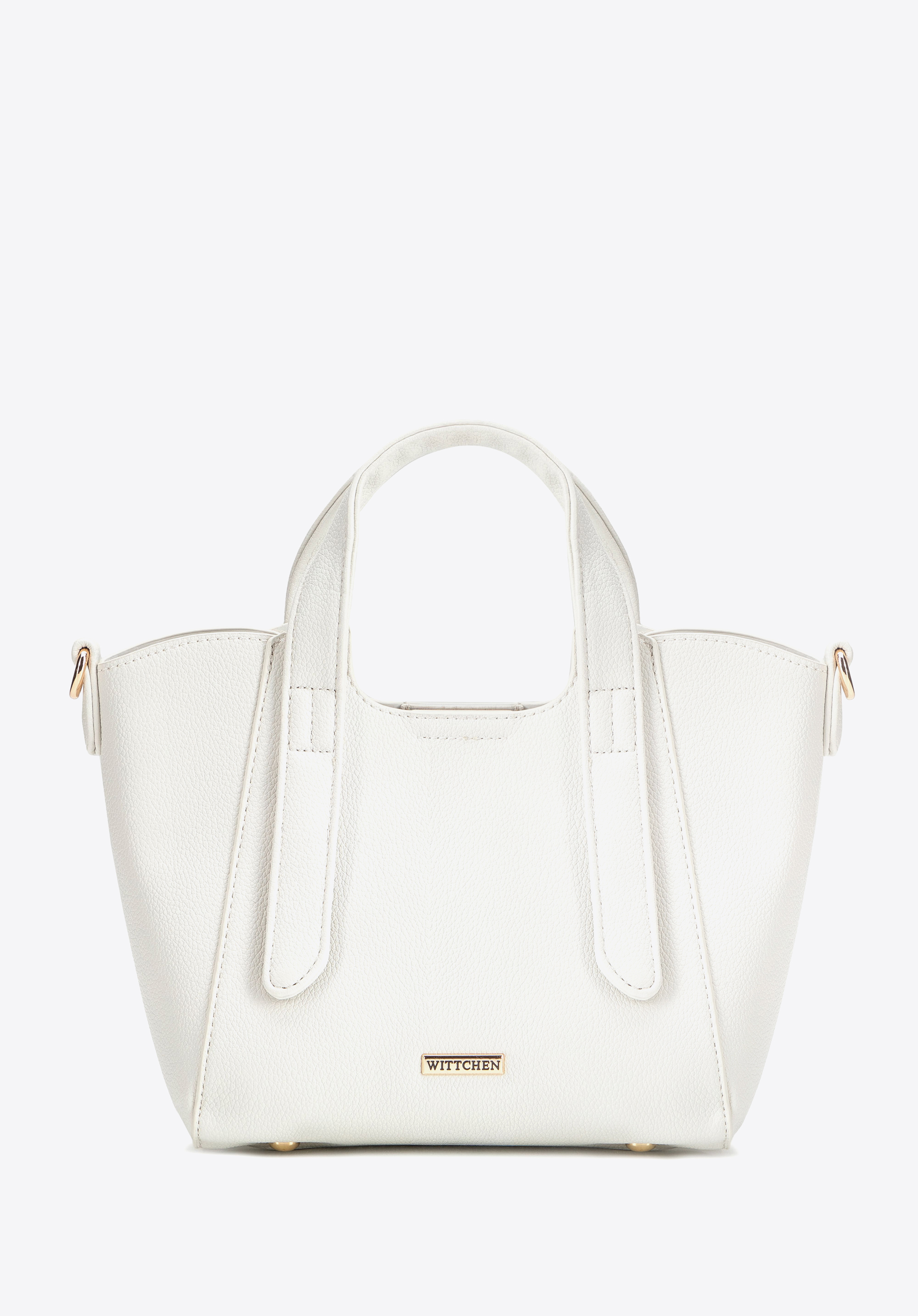 WITTCHEN Damski kuferek z wyjmowaną saszetką mini złamana biel
