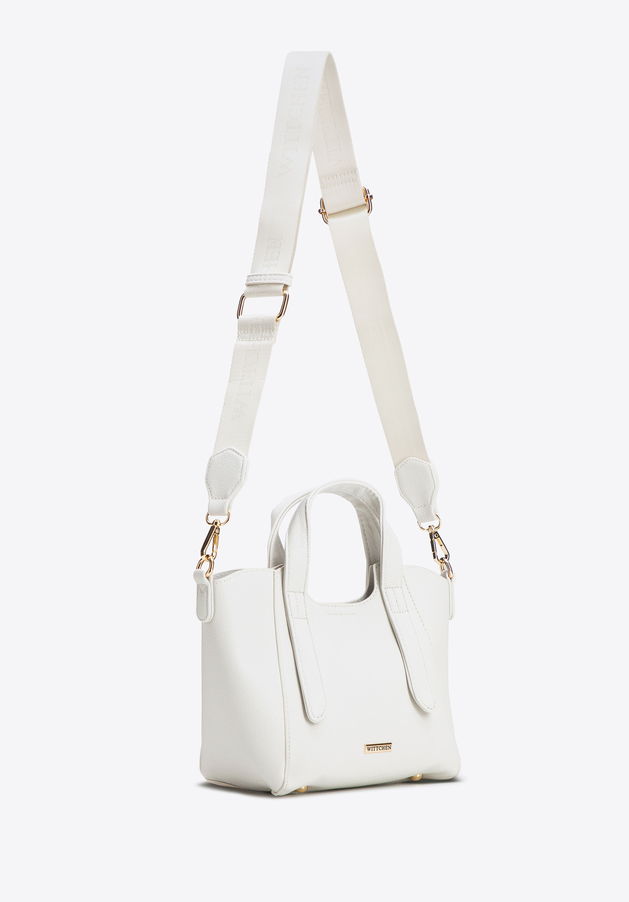 Damski kuferek z wyjmowaną saszetką mini, złamany biały, 100-4Y-214-0, Zdjęcie 1