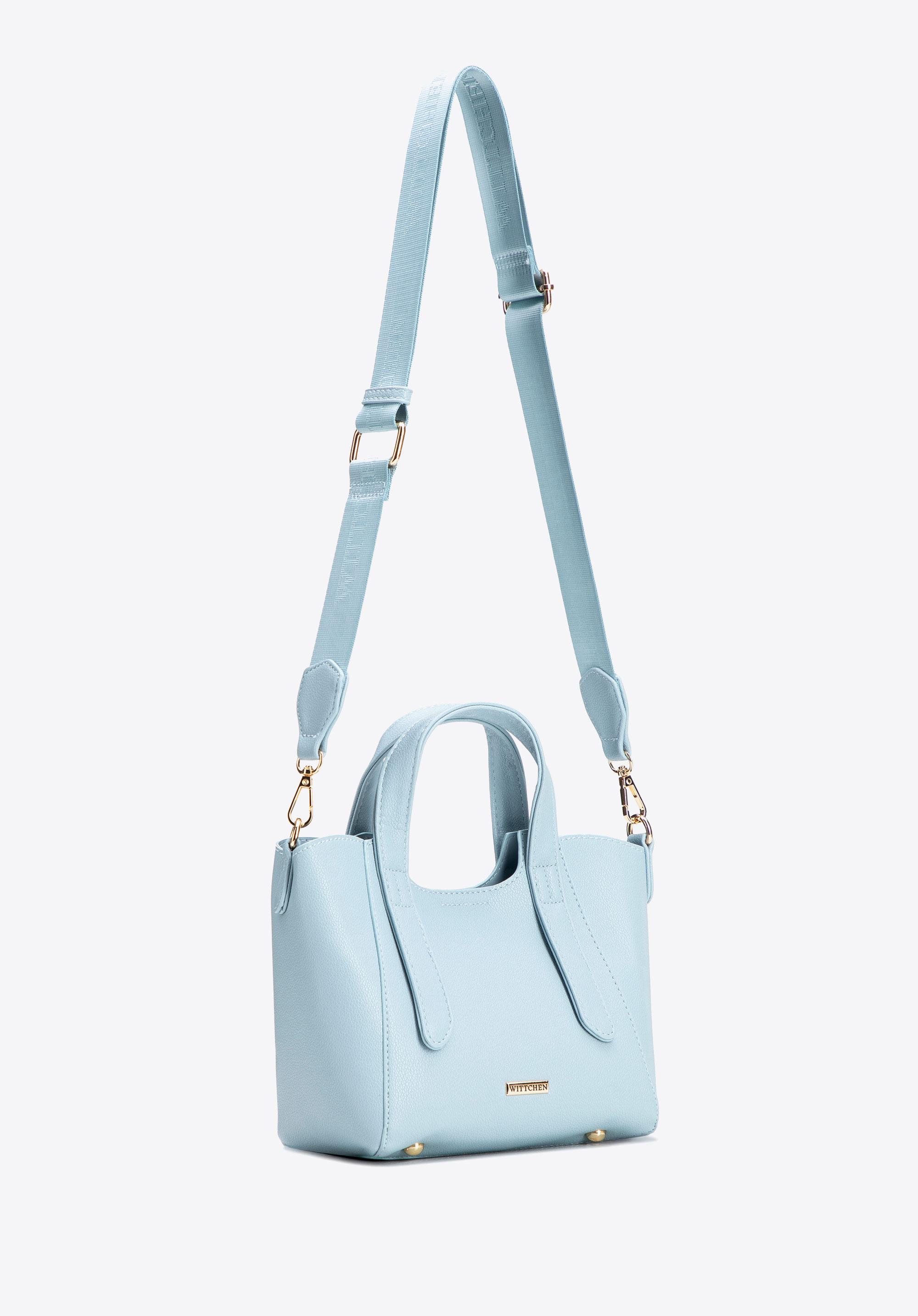 Damski kuferek z wyjmowaną saszetką mini, niebieski, 100-4Y-214-N, Zdjęcie 1