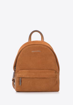 Leather mini backpack, brown, 95-4E-661-4, Photo 1