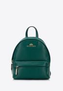Leather mini backpack, green, 95-4E-661-11, Photo 1