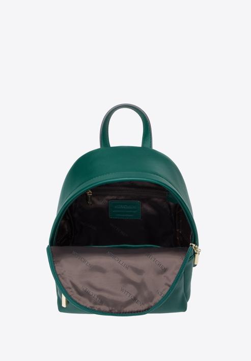 Leather mini backpack, green, 95-4E-661-11, Photo 3