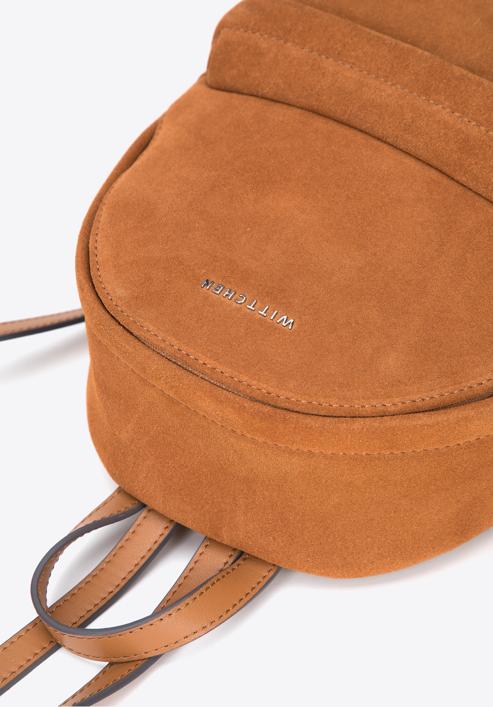 Leather mini backpack, brown, 95-4E-661-11, Photo 4