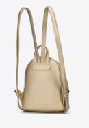 Faux leather backpack with decorative chain detail, gold, 98-4Y-506-G, Photo 2