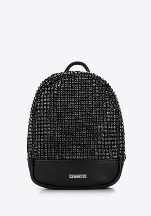 Rhinestone mini backpack purse, black, 98-4Y-022-1, Photo 1