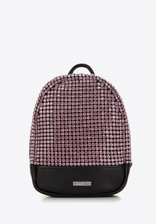 Rhinestone mini backpack purse, pink, 98-4Y-022-P, Photo 1