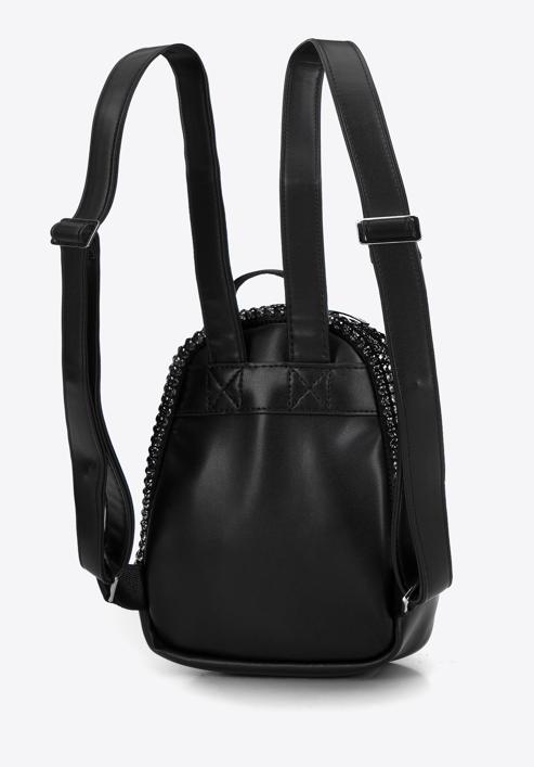 Rhinestone mini backpack purse, black, 98-4Y-022-P, Photo 2