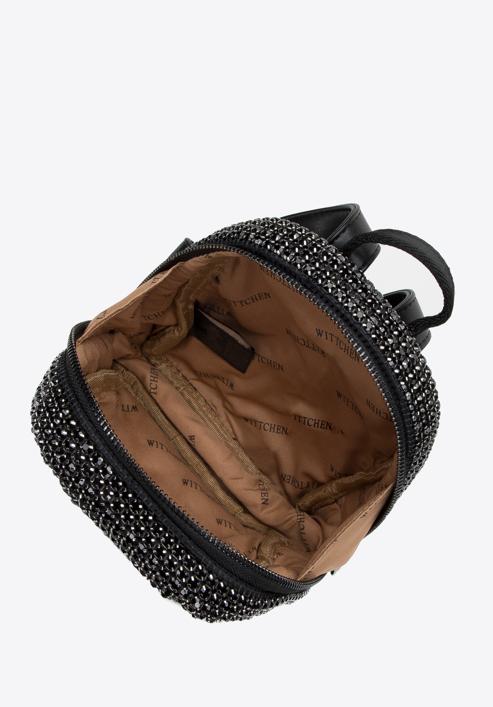 Rhinestone mini backpack purse, black, 98-4Y-022-P, Photo 3