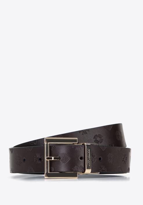 Women's reversible leather belt, black-brown, 96-8D-802-9-S, Photo 1