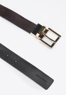 Women's reversible leather belt, black-brown, 96-8D-802-9-S, Photo 3
