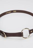 Women's skinny leather belt, dark brown, 94-8D-903-9-XL, Photo 3