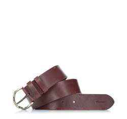 Women's leather embossed belt, brown, 93-8D-201-5-XL, Photo 1