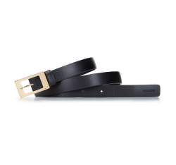 Women's textured leather belt, black, 92-8D-303-1-2X, Photo 1