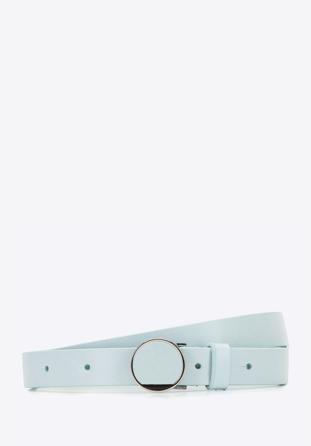 Women's slimline leather belt, mint, 92-8D-306-Z-L, Photo 1