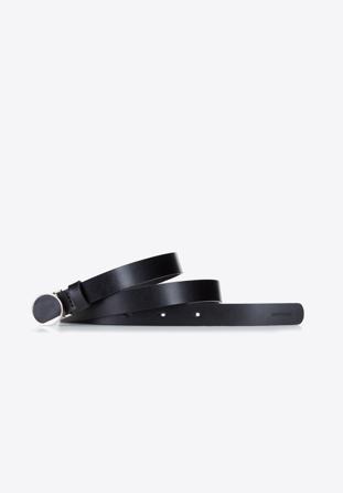 Women's slimline leather belt, black, 92-8D-306-1-XL, Photo 1