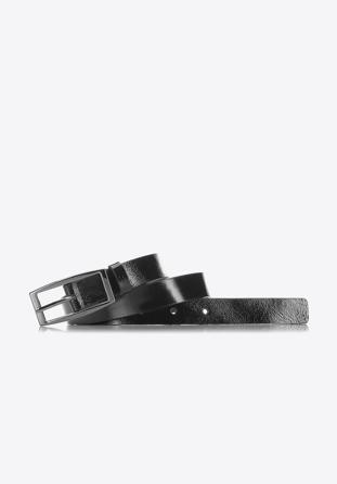 Women's patent leather belt, black, 91-8D-308-1-M, Photo 1