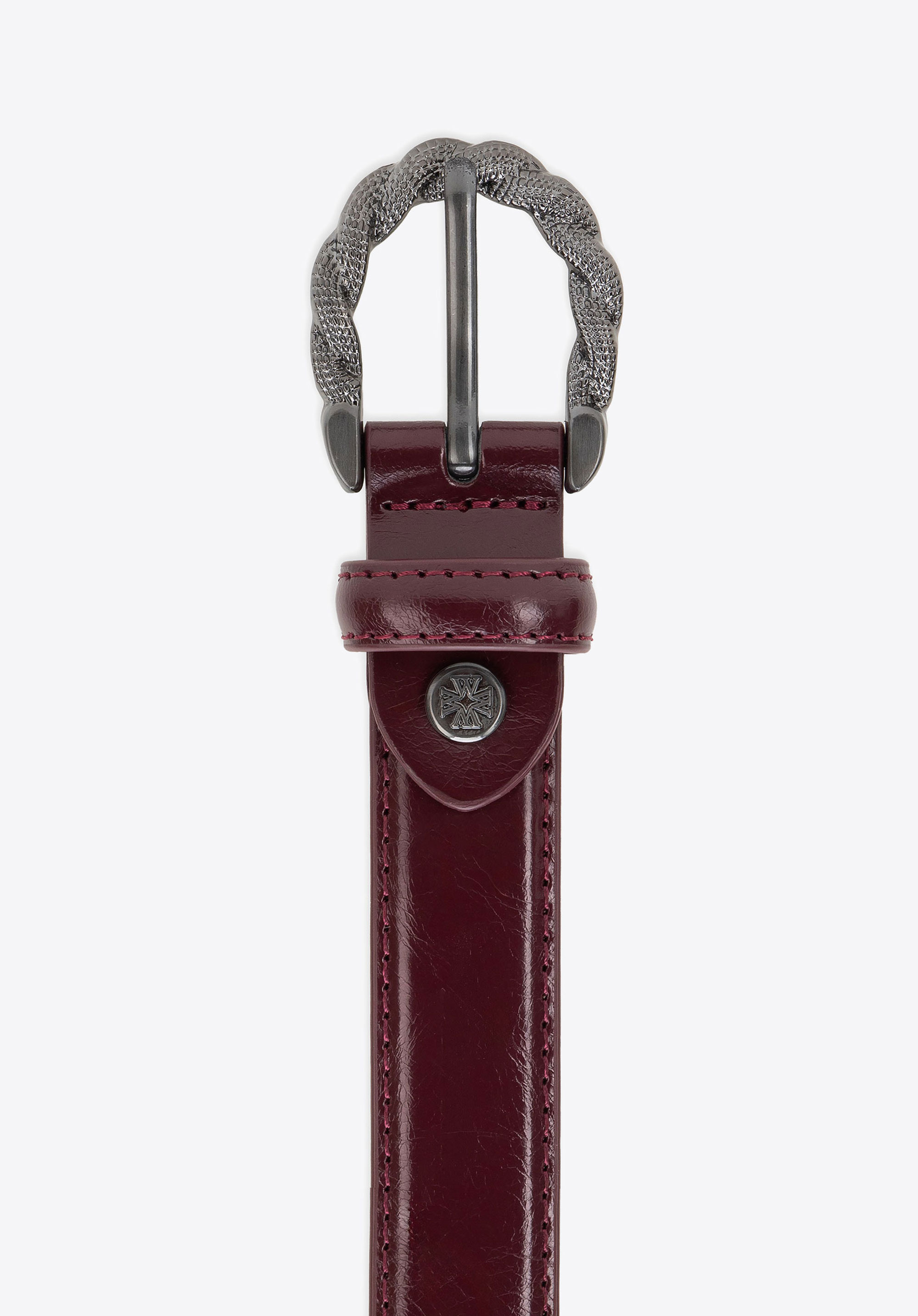 Belt, burgundy, 103-8D-207-3-S, Photo 1