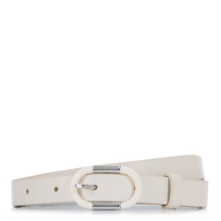 Skinny leather belt, off white, 92-8D-305-0-L, Photo 1