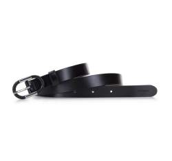Skinny leather belt, black, 92-8D-305-1-XL, Photo 1