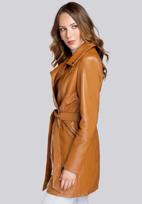 Women's coat, cognac, 93-9P-107-1-S, Photo 3