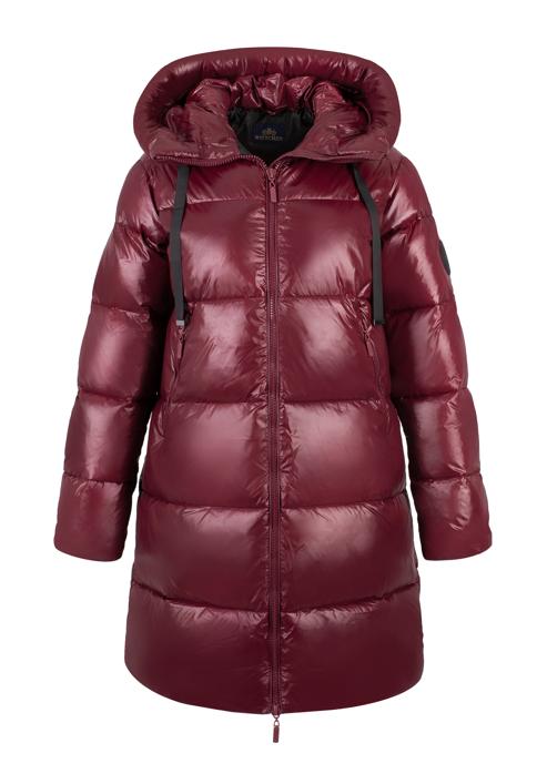Damski płaszcz pikowany oversizowy, czerwony, 97-9D-403-Z-S, Zdjęcie 30