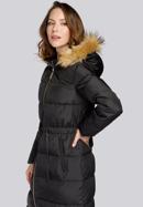 Women's hooded maxi down coat, black, 93-9D-400-9-XL, Photo 5